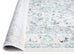 Noor Blue and Ivory Traditional Distressed Rug