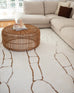 Alayna Cream and Gold Tribal Shag Rug