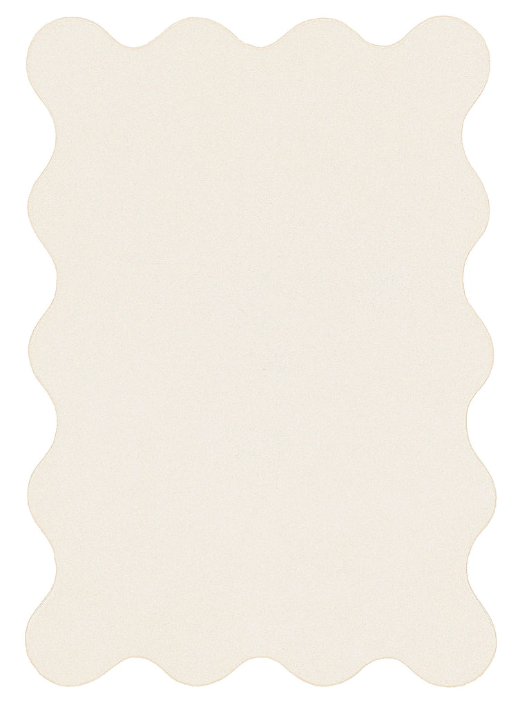 Allen Neutral Scallop Washable Rug