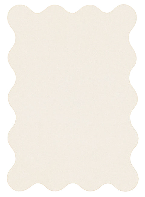 Allen Neutral Scallop Washable Rug