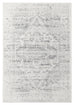 Andra Grey and Ivory Traditional Distressed Rug