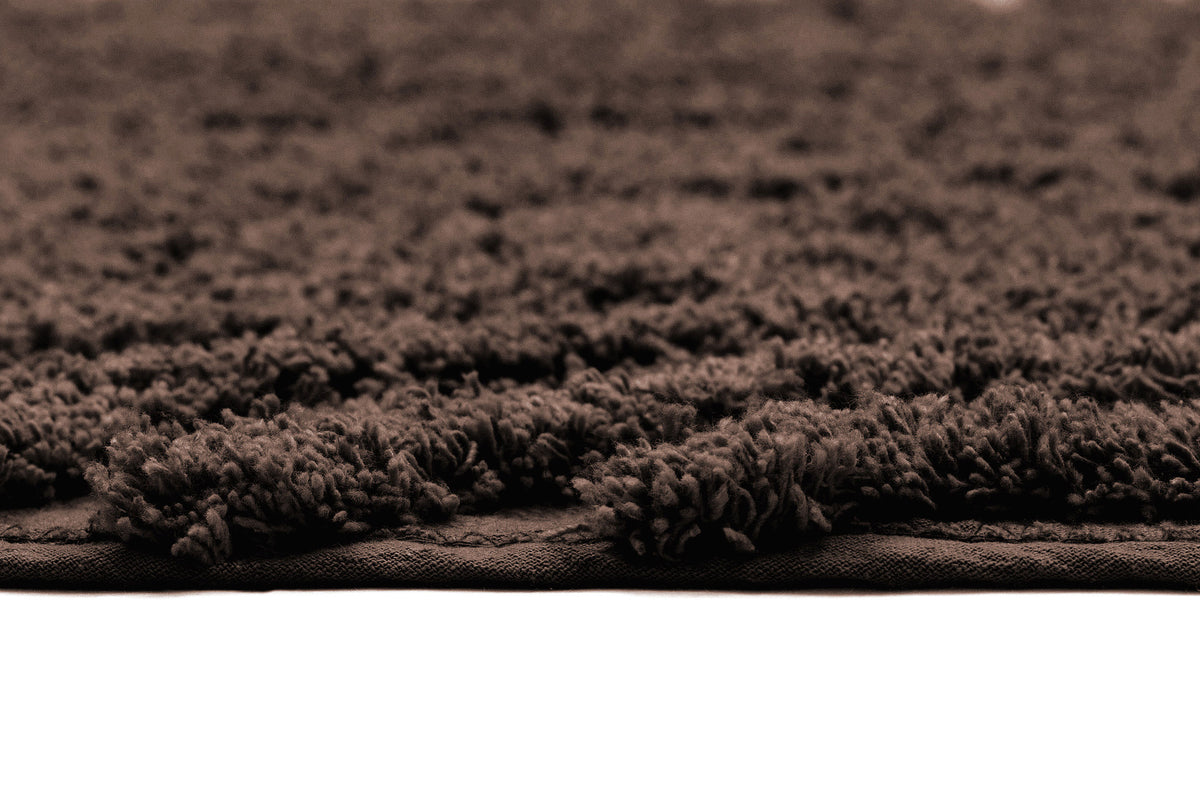 Arsinoe Cocoa Brown Arch Cotton Bath Mat
