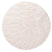 Aurora Ivory Cream Abstract Textured Round Rug