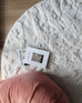 Aurora Ivory Cream Abstract Textured Round Rug