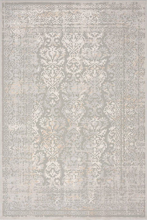 Aylin Cream Ivory And Grey Traditional Floral Rug