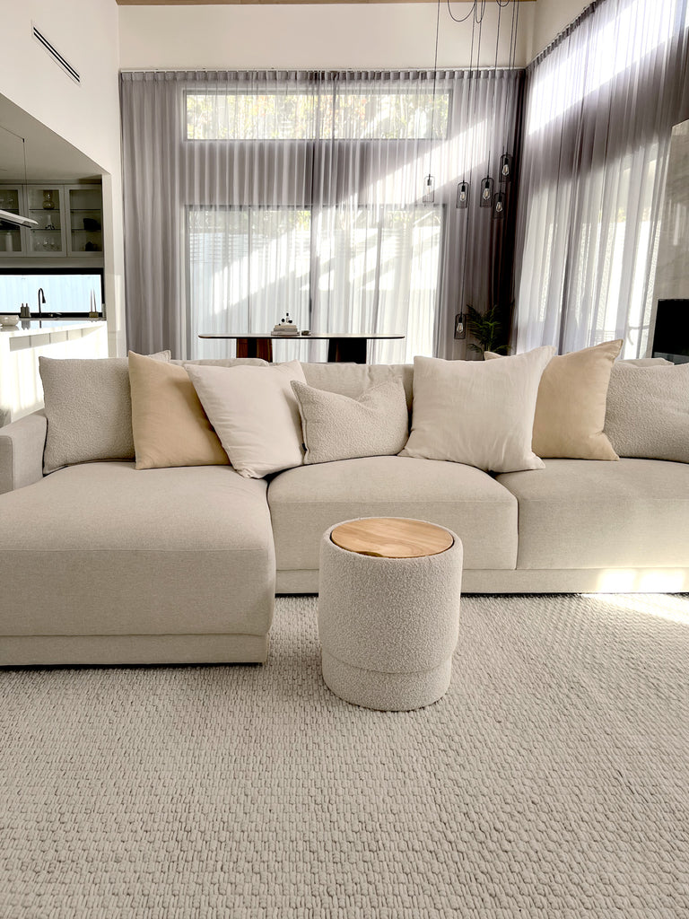 Bambi Ivory Chunky Wool Rug