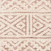 Bobbie Peach and Ivory Textured Tribal Rug