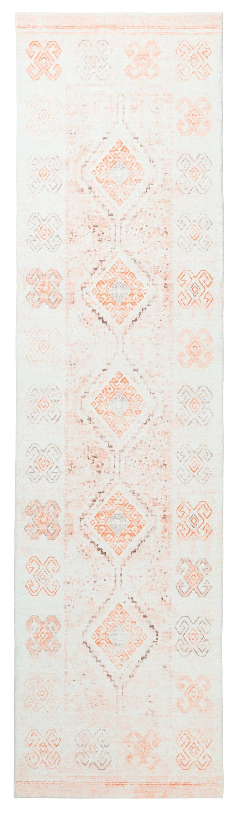 Caitlin Orange Washable Runner Rug