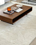 Calypso Ivory Cream Textured Tribal Tassel Rug