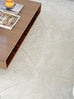 Calypso Ivory Cream Textured Tribal Tassel Rug