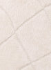 Calypso Ivory Cream Textured Tribal Round Rug
