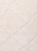 Calypso Ivory Cream Textured Tribal Tassel Rug