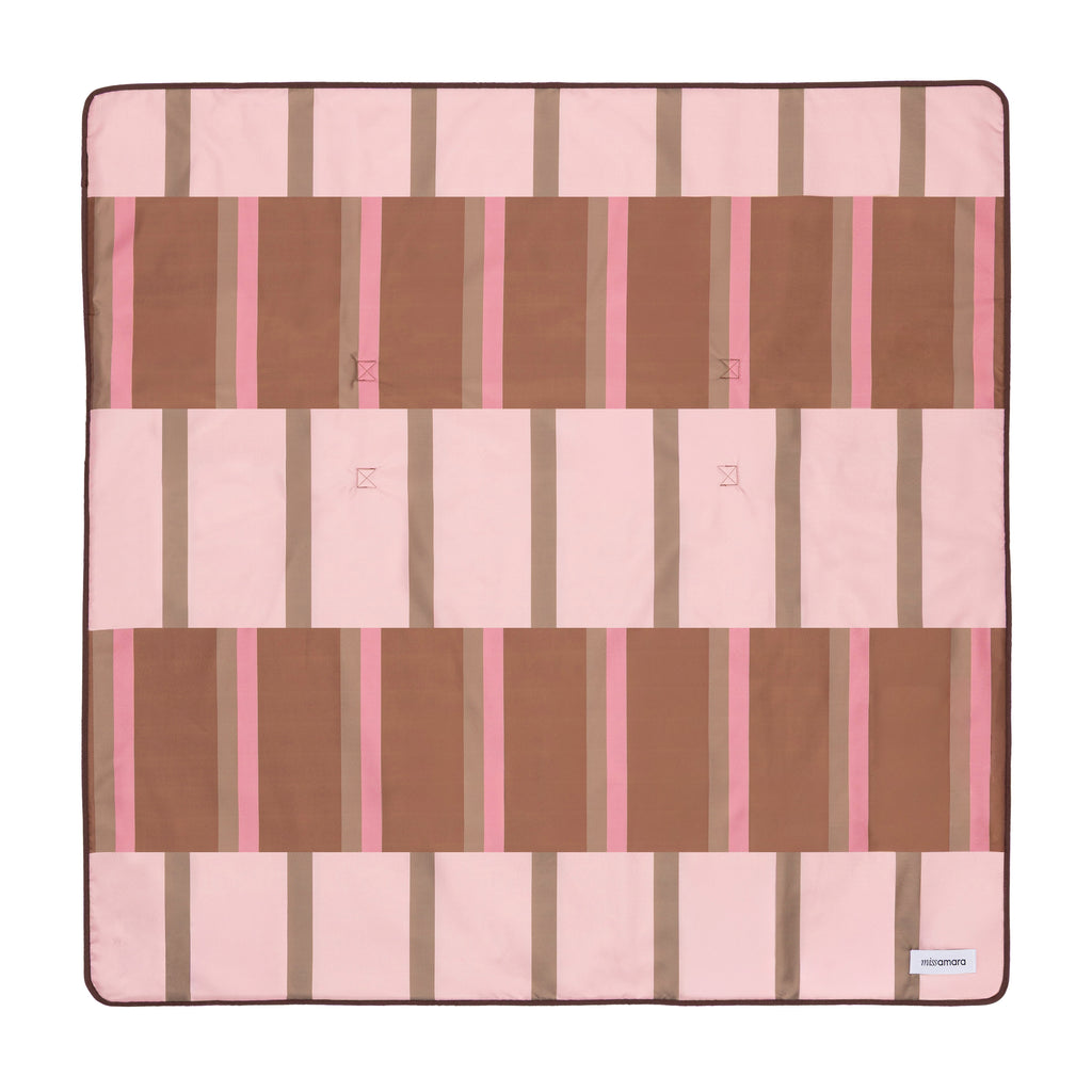 Cezara Blush and Cinnamon Beach Mat