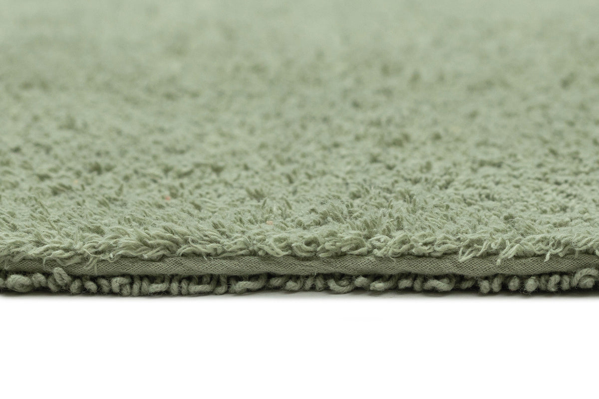 Chaila Green Cotton Bath Mat