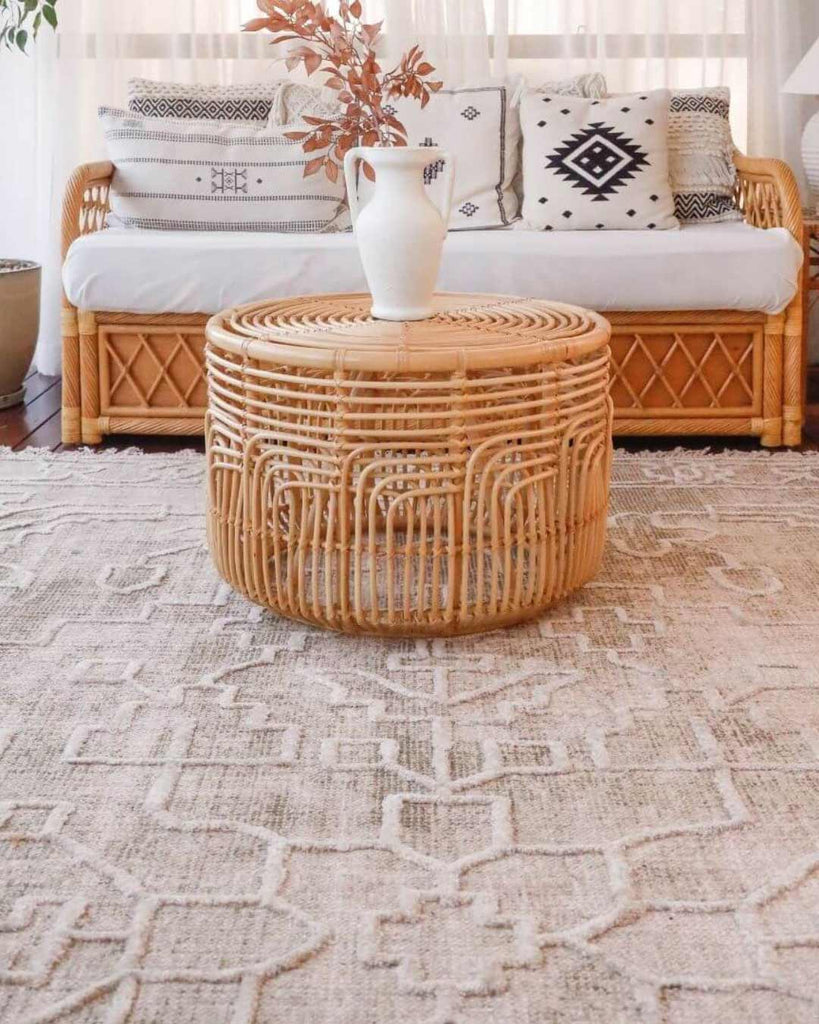 Charla Beige Distressed Rug