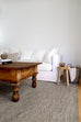 Clover Brown And Green Braided Jute Rug