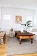 Clover Brown And Green Braided Jute Rug