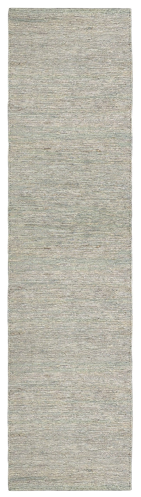 Clover Brown And Green Braided Jute Runner Rug