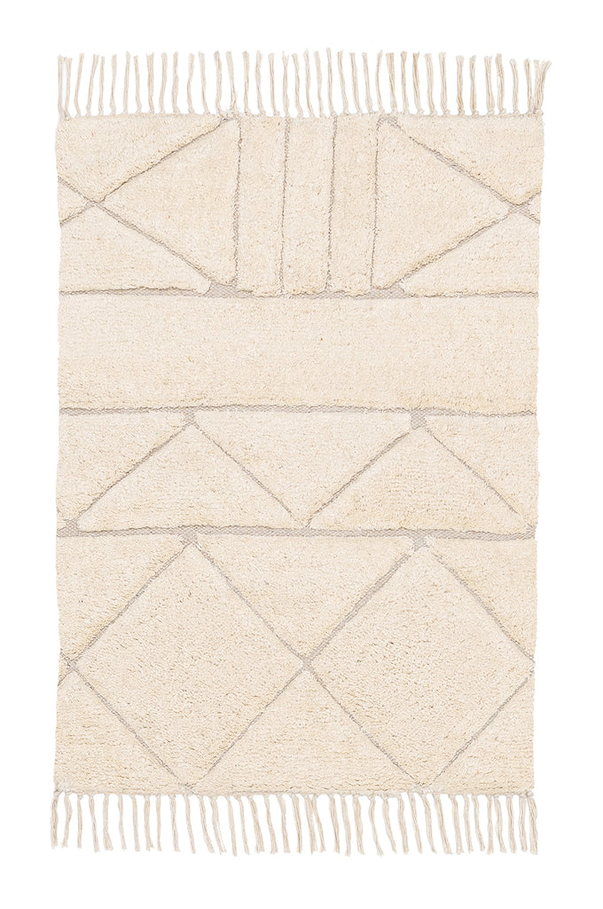 Coco Ivory Tribal Washable Bath Mat