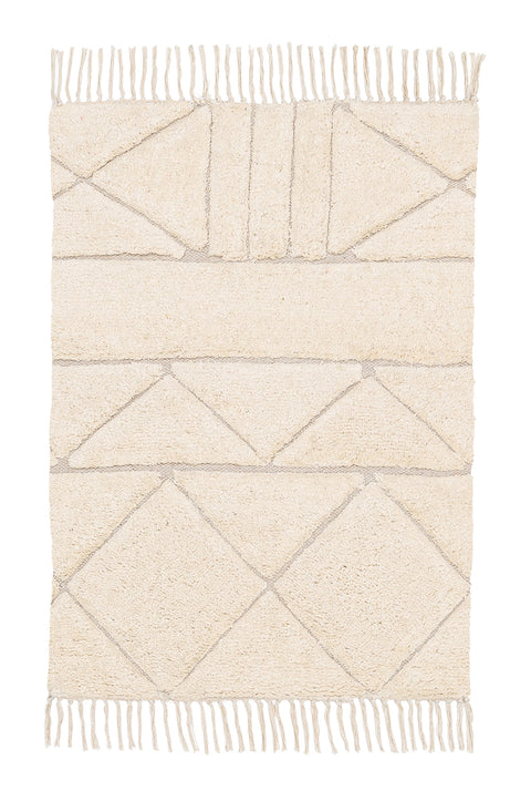 Coco Ivory Tribal Washable Bath Mat