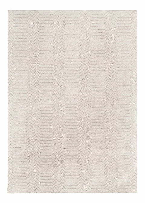 Cualli Ivory Cream Textured Rug
