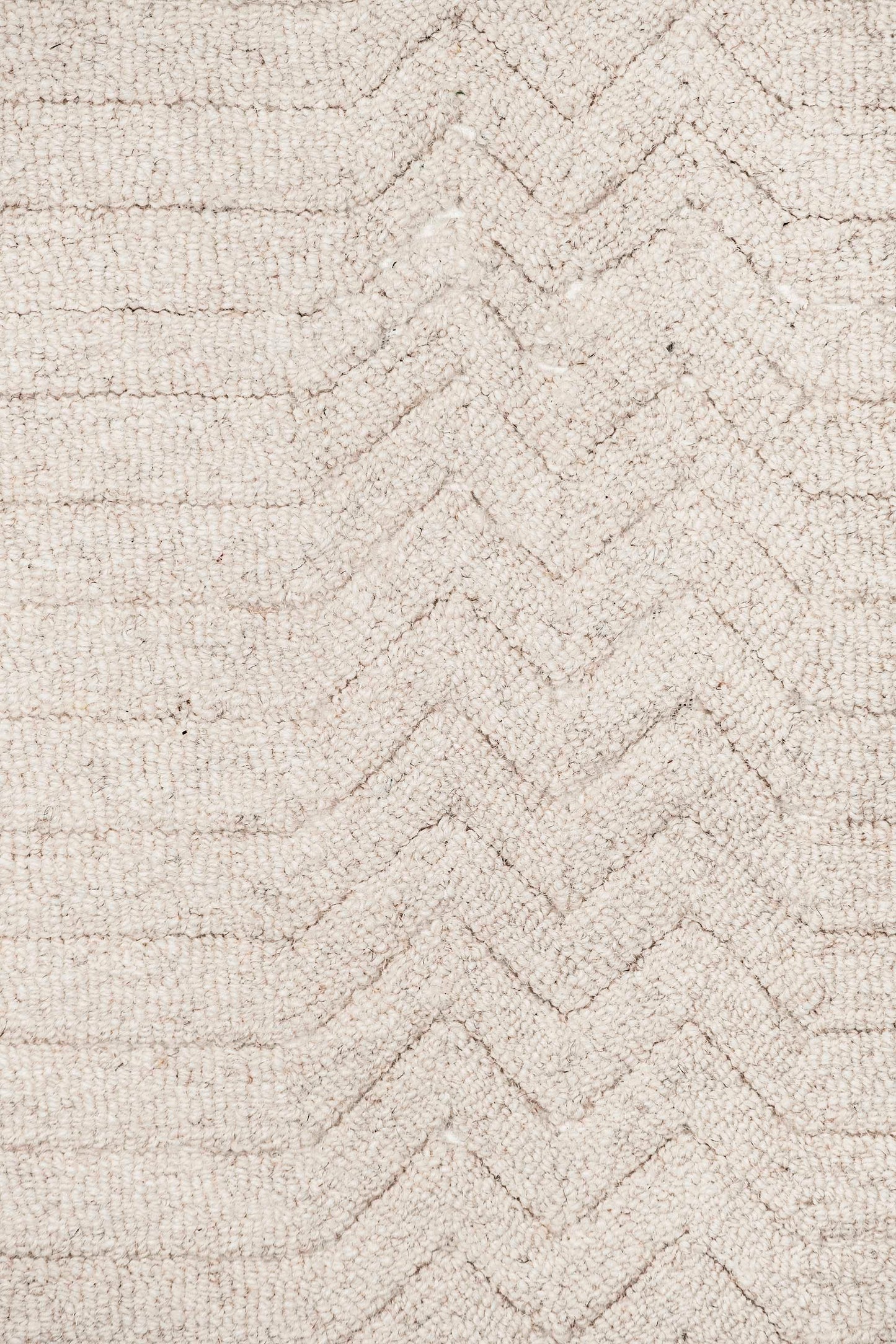 Cualli Ivory Cream Textured Rug
