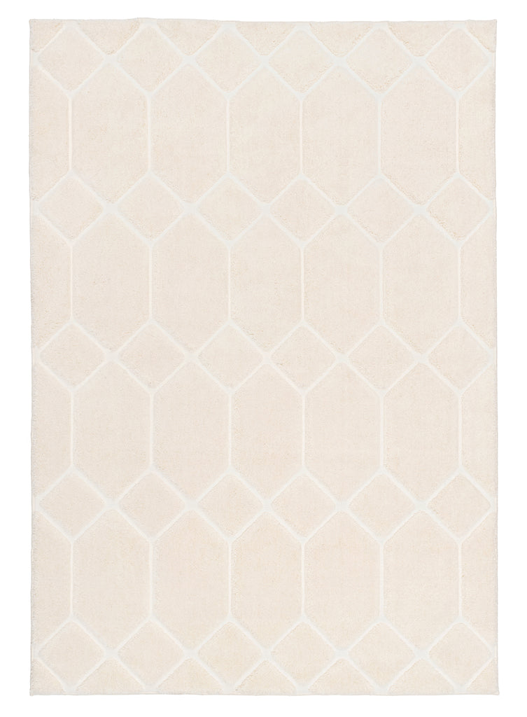 Elif Ivory Geometric Rug
