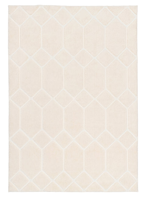 Elif Ivory Geometric Rug
