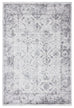 Elisha Grey and Blue Traditional Distressed Medallion Rug