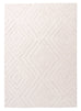 Elle Ivory Cream Diamond Tribal Textured Rug