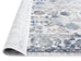 Elletra Cream And Navy Floral Motif Runner Rug