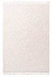 Elmira Ivory Cream Diamond Tribal Rug