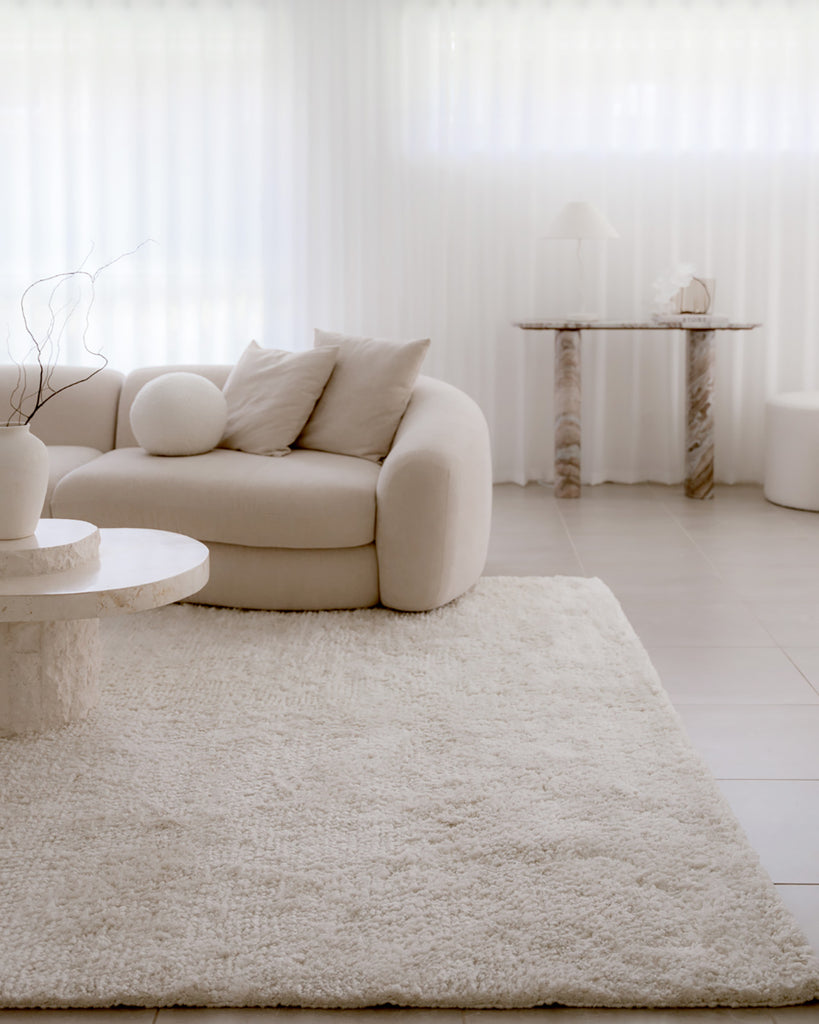 Ernestine Ivory Shag Rug