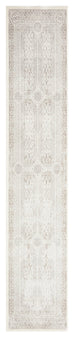 Esmeray Ivory And Grey Traditional Distressed Runner Rug