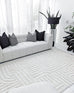 Etta Ivory Geometric Washable Rug