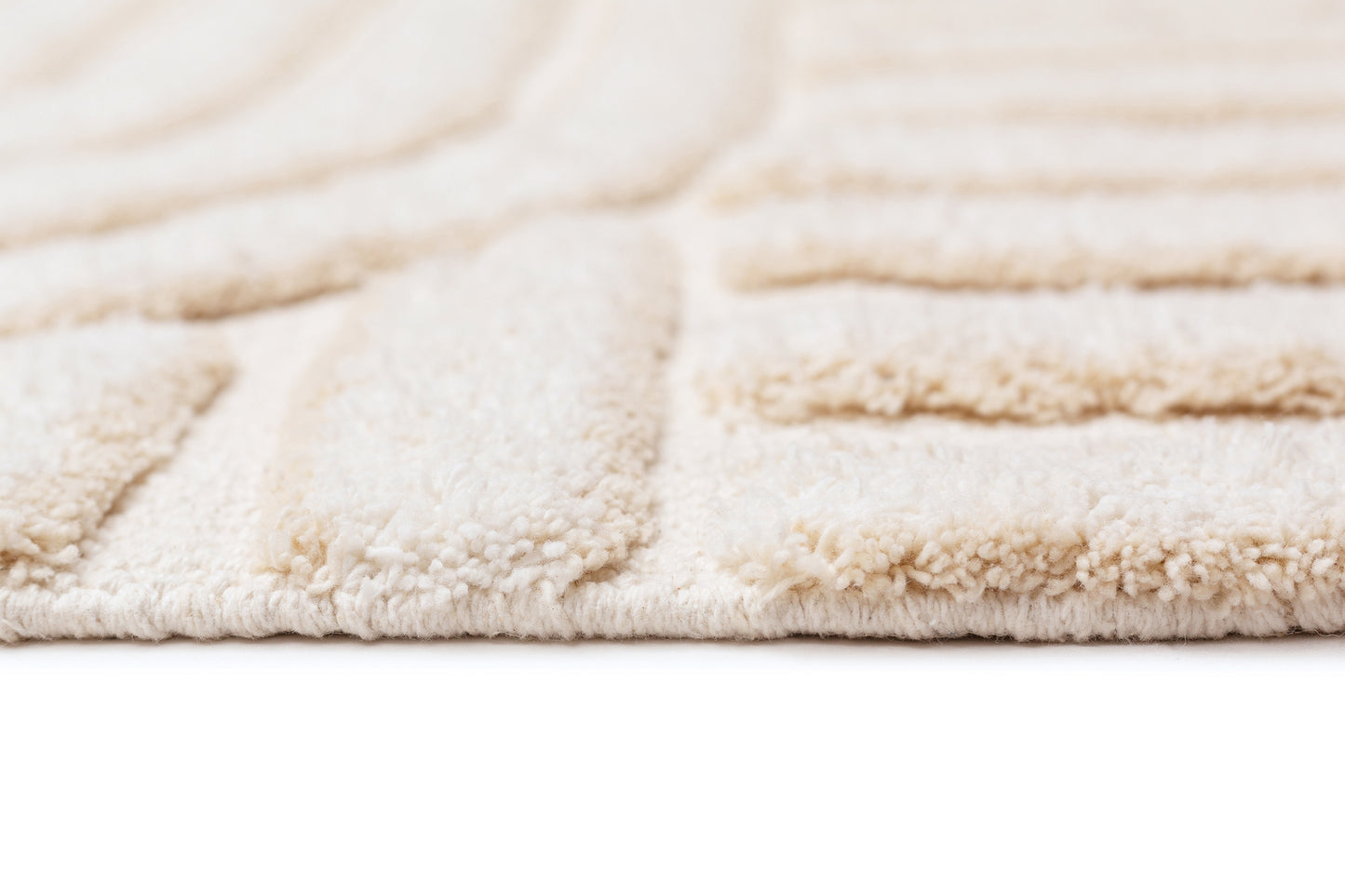 Etta Ivory Geometric Washable Runner Rug