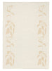 Eugenie Neutral Botanical Border Washable Rug