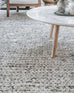 Farrah Marble Grey Braided Wool Rug
