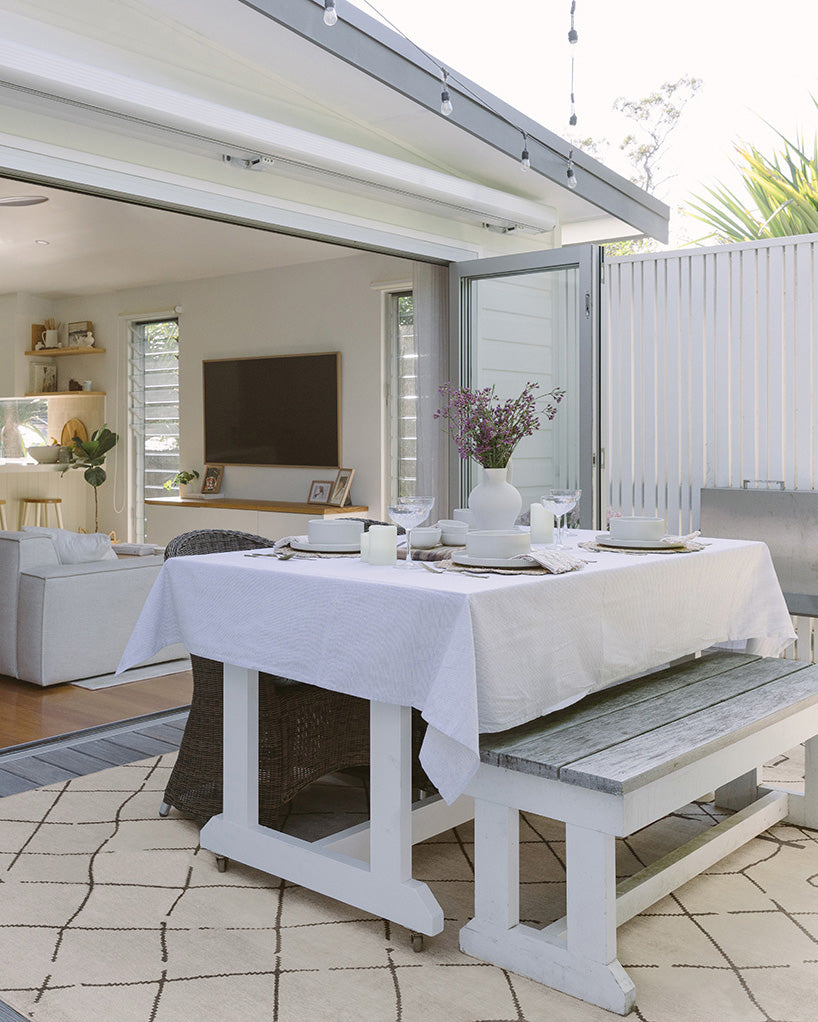 Fralyn Brown Beige Indoor Outdoor Washable Rug