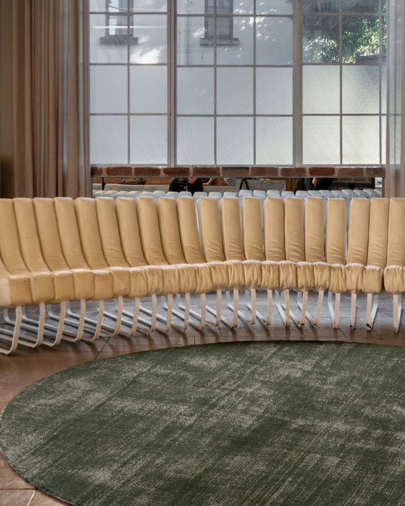 Franz Green Handwoven Round Rug