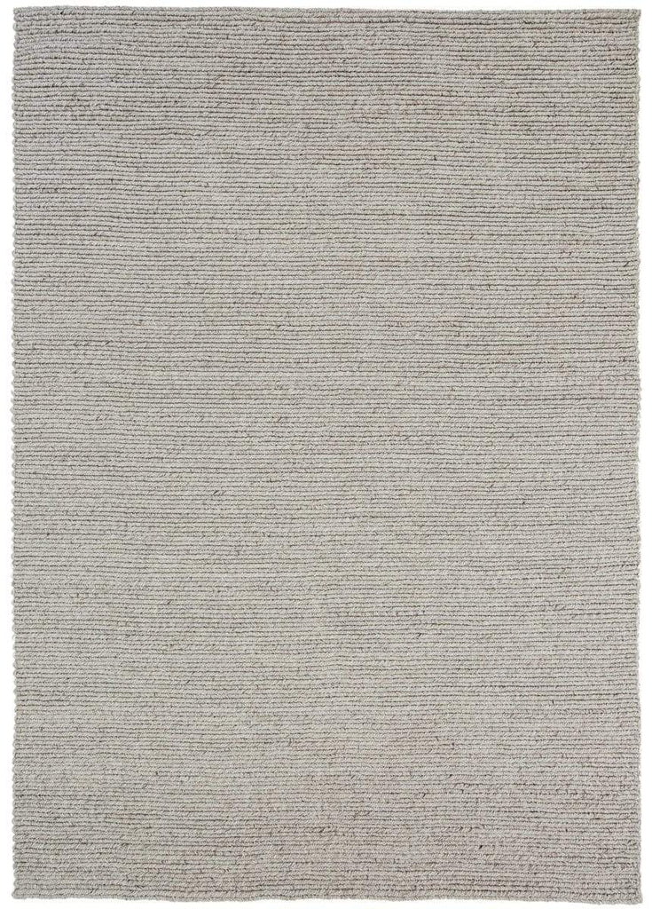 Freya Silver Braided Wool Rug