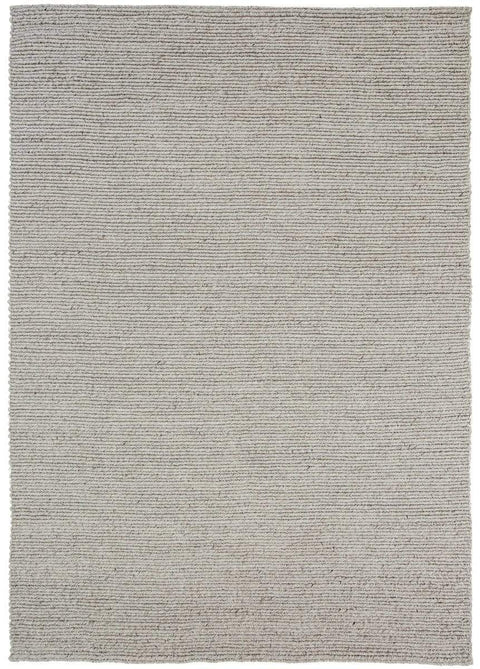 Freya Silver Braided Wool Rug
