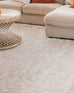 Gabriella Grey and Ivory Distressed Floral Rug