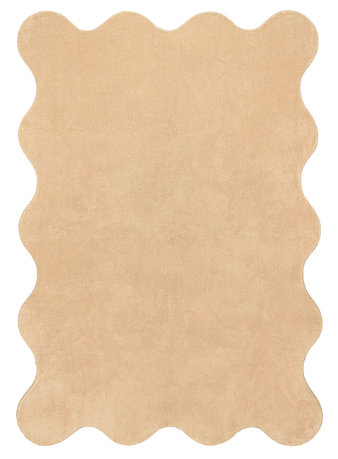 Gerri Brown Scallop Washable Rug