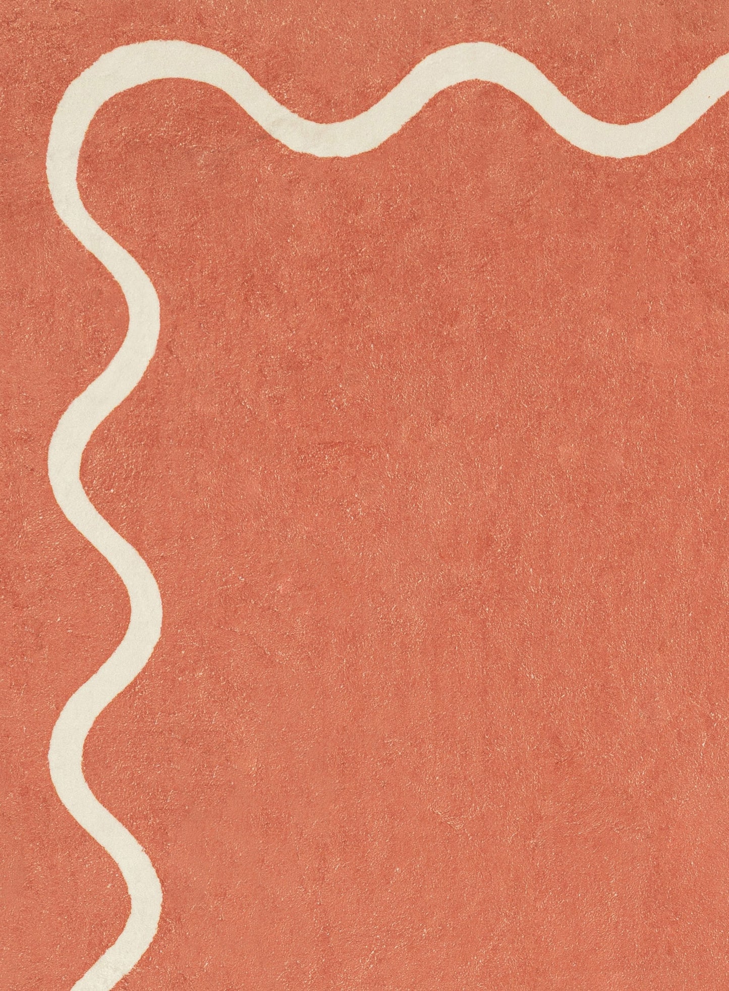 Gertrude Pink and Cream Wiggle Bordered Washable Rug
