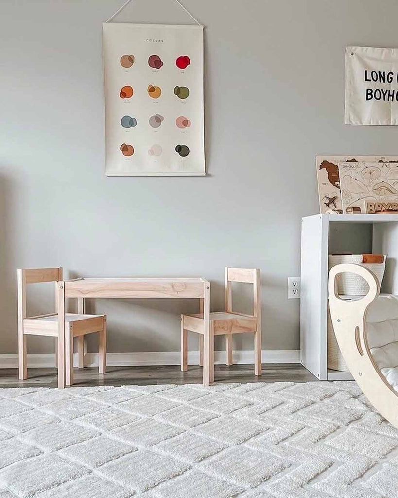 Gia Ivory Diamond Tribal PET Shag Rug