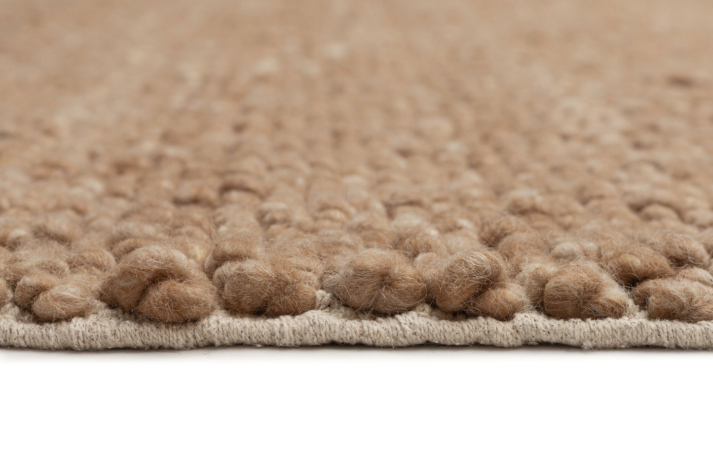 Halina Dark Beige Wool Rug