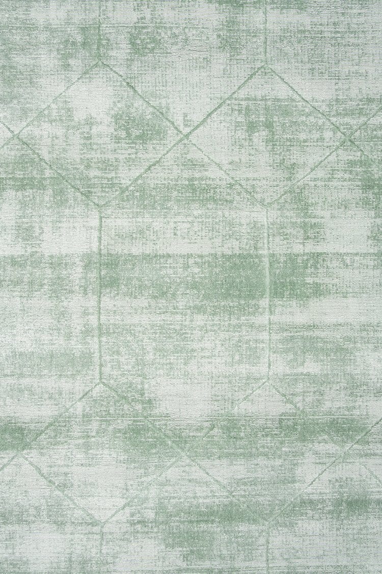Harley Mint Green Geometric Viscose Rug