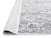 Iman Blue Ivory and Stone Grey Transitional Distressed Runner Rug