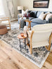 Iman Blue and Grey Transitional Rug
